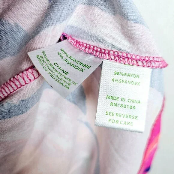 Lilly Pulitzer Amoritta Wrap Dress in Bomber Blue Plume, Bright Colors, Size S - Picture 9 of 10